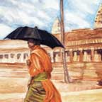 monk at angkor