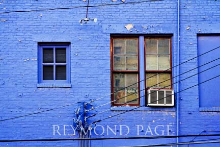 blue window